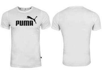 PUMA KOSZULKA MĘSKA T-SHIRT LOGO TEE WHITE r.M