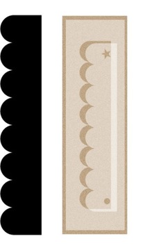 SZABLON MALARSKI WIELORAZOWY BORDIURA PÓŁKOLA 1