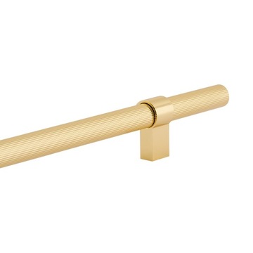 UCHWYT MEBLOWY RIO ZŁOTY 160MM PRĄŻKOWANY HVYT WYSOKA JAKOŚĆ