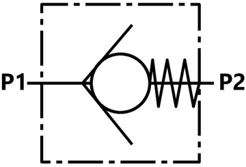 ЛИНЕЙНЫЙ ГИДРАВЛИЧЕСКИЙ ОБРАТНЫЙ КЛАПАН ВУ 3/4 110л/мин