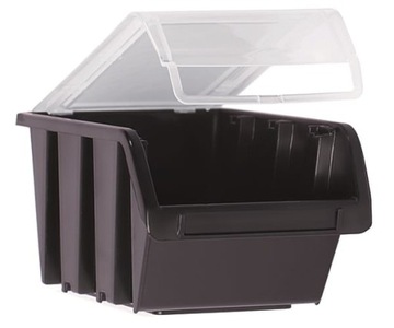 Pojemnik z pokrywą kuweta 160x230x120 czarny