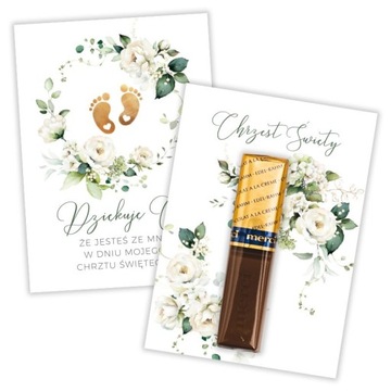 БИЛЕТЫ на Мерси на Крещение, спасибо, Белые Розы на ножках, 10 шт.