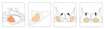 Вставки для увеличения груди из силиконового клея (W009)