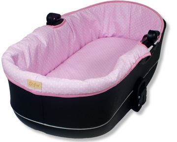 USZTYWNIONA WKŁADKA MATERACYK GONDOLA WÓZKA Z BUDĄ NA ZAMEK BAWEŁNA