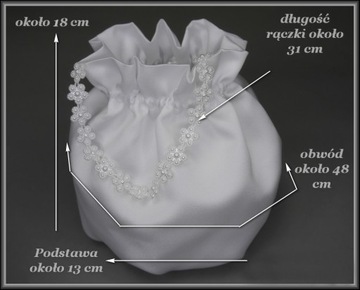 Torebka komunijna. Torebka do komunii - woreczek - Torebka do alby