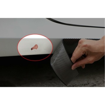 LISTWA OCHRONNA ANTYKOROZYJNA OZDOBNA GUMOWA CARBON NAKŁADKI NA PROGI