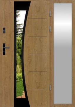 DRZWI Z DOŚWIETLEM ZEWN. NAWIS BLACK 72MM 150CM