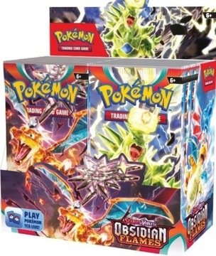 Pokemon GO Karty OBSIDIAN FLAMES Box 36 booster 360 kart Saszetki Kart
