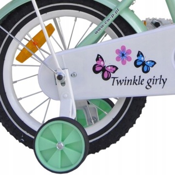 14-дюймовый велосипед TWINKLE GIRLY Butterflies MINT