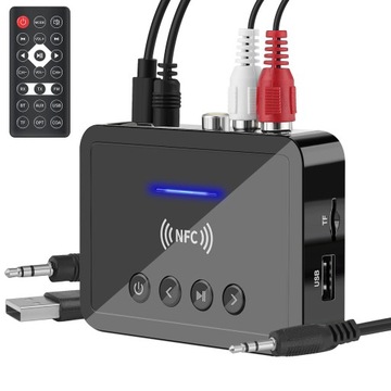 Adapter Bluetooth M6 Nadajnik Odbiornik Bluetooth 5.0 NFC FM USB
