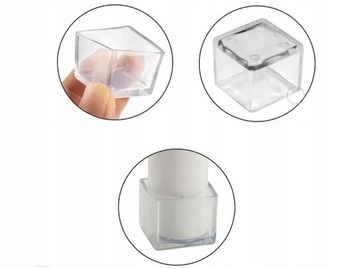 ЗАЩИТНЫЕ Чехлы НА НОЖКИ МЕБЕЛЬНЫХ СТУЛОВ СИЛИКОНОВЫЕ НАКЛАДКИ 25 мм 16 шт.