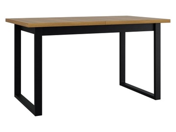 Stół prostokątny rozkładany Mirjan24 Ikon 80 x 140 x 79cm czarny