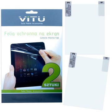 2 x Folia ochronna na telefon 85 x 64 mm ekran 4,2 cala 4:3
