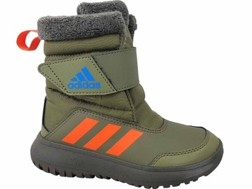 ADIDAS WINTERPLAY ZIMOWE ŚNIEGOWCE OCIEPLANE RZEP