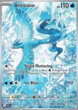 Pokemon TCG Wodny - Articuno (JTG 161)
