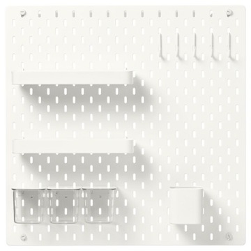 IKEA SKADIS Tablica perforowana narzędziowa kombinacja 6 el. biała 56x56