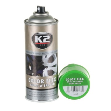 K2 ЗЕЛЕНОЕ РЕЗИНОВОЕ ПОКРЫТИЕ EXTRA COLOR FLEX 400 МЛ