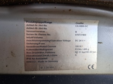 ПАРКОВОЧНЫЙ КОНДИЦИОНЕР WAECO COOLAIR CA-800