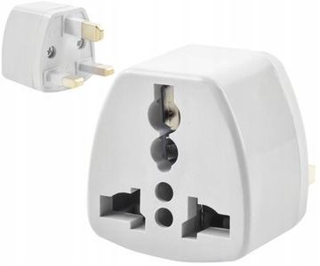 Angielska wtyczka adapter przejściówka PL UK