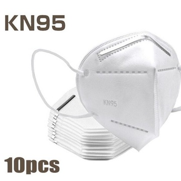 10 x MASKA MASECZKA OCHRONNA FILTR FFP2 KN95 klips