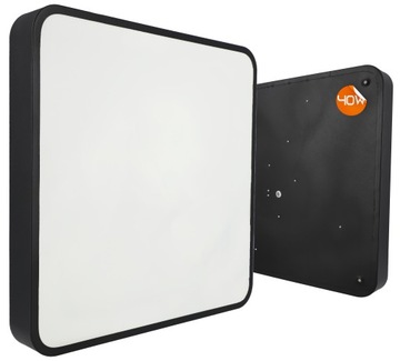 PANEL LED NATYNKOWY PLAFON LAMPA 40W 40cm CZARNY