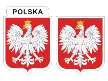 Naklejki Godło POLSKA Herb Polski małe