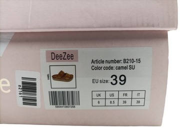 DeeZee B210-15, espadryle - klapki damskie, r.39