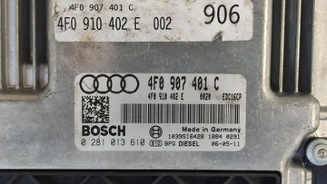AUDI A4 A6 A8 ŘÍZENÍ MOTORU 4F0907401C 0281013610