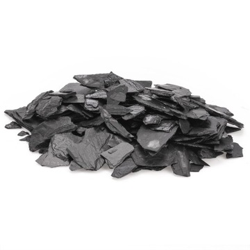 Черный сланцевый камень из коры для аквариума 1-10см 1кг