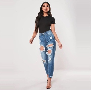 SPODNIE DAMSKIE JEANSOWE MISSGUIDED 40