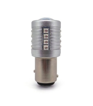 czerwona mocna żarówka LED P21/5W 12-24V CANBUS