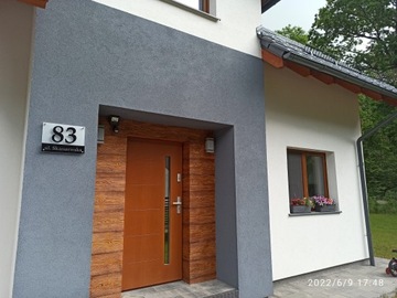 Адресная табличка с номером дома, 30х40см, 3D, большая для дома