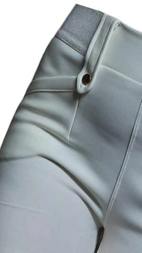 Spodnie damskie leginsy dopasowane elastyczne S/M białe
