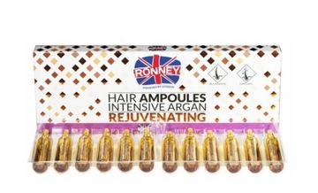 RONNEY Ampułka do włosów ARGAN regeneracja 10ml
