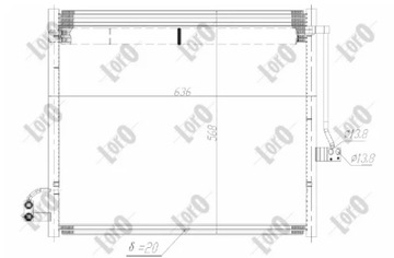 ABAKUS 054-016-0041 KONDENZÁTOR KLIMATIZACE