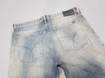 CALVIN KLEIN Jeans wycierane jeansy męskie NOWE 38/34 pas 104