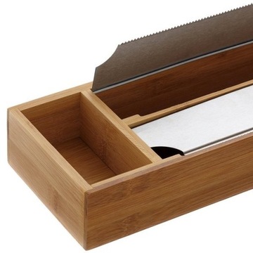 КОНТЕЙНЕР, вставка из алюминиевой фольги, РЕЗАК, органайзер из бамбука.