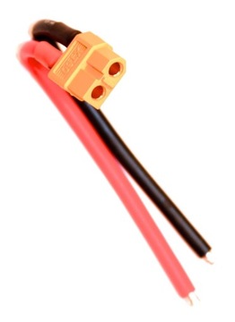 GNIAZDO XT60 ŻEŃSKIE Z PRZEWODEM 10CM AWG12