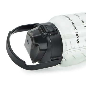 БУТЫЛКА ДЛЯ ВОДЫ БУТЫЛКА С МЕРНОЙ СОЛОМОЙ НАПОМИНАНИЕ FITNESS GYM 2L