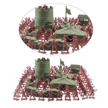 100 / набор военных солдат 3