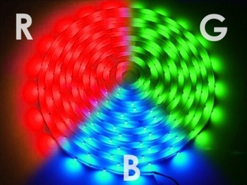 Taśma LED RGB KOLOROWA 5m/300diod IP20
