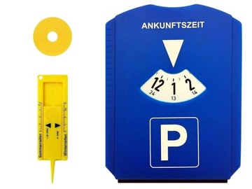 Парковочный диск 5 в 1, скребок, парковочные часы, жетон тележки для счетчика часов