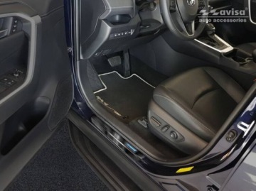 Toyota Rav4 V Set — Черная накладка на задний бампер + боковые пороги