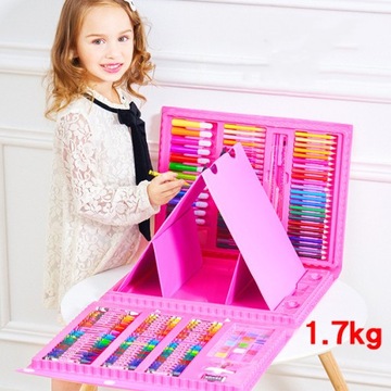 НАБОР ХУДОЖЕСТВЕННОЙ ЖИВОПИСИ 208 ЭЛЕМЕНТОВ. РОЗОВЫЙ