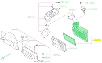 POUZDRO FILTRU VZDUCHU SUBARU BRZ TOYOTA GR86 2022-