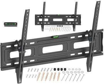 Ultra Mocny Uchwyt na Telewizor 50 55 65 75 85 86 cali Wieszak TV TEST 60kg