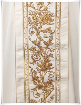 Готическая литургическая риза экрю KOR/040/05