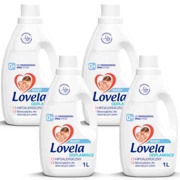 Lovela Odplamiacz Prania dla Dzieci ZESTAW: 4 x 1L