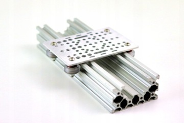 Vozík Vslot Universal 20-80 Stříbrný 127x88x30 Zesílené Válečky-složený 1 Ks
