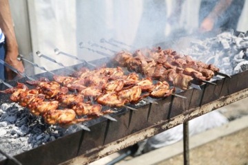 SZPIKULCE SZPIKI SZAMPURY DO SZASZŁYKÓW MIĘSA NA GRILL 12SZT 60cm NIERDZEWN